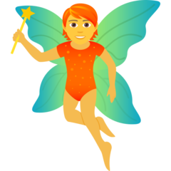 How Fairy emoji looks on Joypixels.