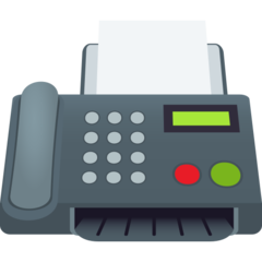 How Fax Machine emoji looks on Joypixels.