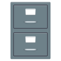 How File Cabinet emoji looks on Joypixels.