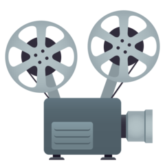 Como o emoji do Projetor de filmes é exibido no Joypixels.