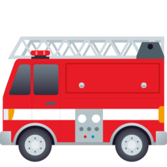 How Fire Engine emoji looks on Joypixels.