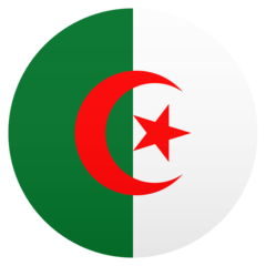 How Flag: Algeria emoji looks on Joypixels.