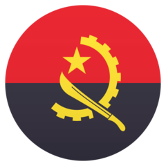 Hoe Vlag: Angola emoji eruit ziet op Joypixels.