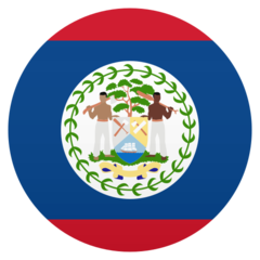 How Flag: Belize emoji looks on Joypixels.