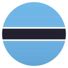 Hoe Vlag: Botswana emoji eruit ziet op Joypixels.