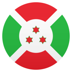 How Flag: Burundi emoji looks on Joypixels.