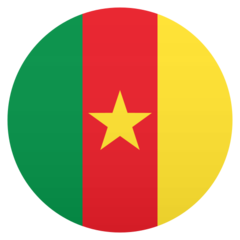 How Flag: Cameroon emoji looks on Joypixels.