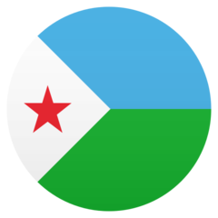 How Flag: Djibouti emoji looks on Joypixels.