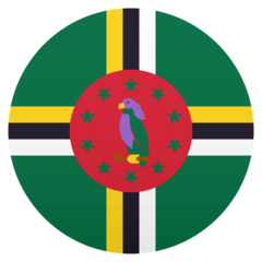 Bagaimana emoji Bendera: Dominica kelihatan di Joypixels.