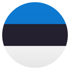 How Flag: Estonia emoji looks on Joypixels.