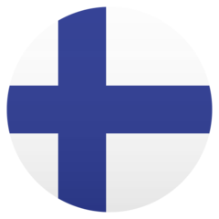 How Flag: Finland emoji looks on Joypixels.