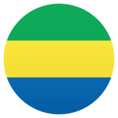 How Flag: Gabon emoji looks on Joypixels.