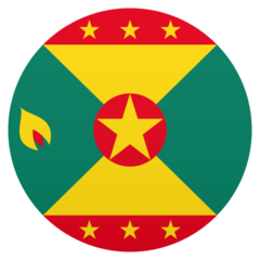 Hoe Vlag: Grenada emoji eruit ziet op Joypixels.