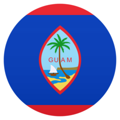 How Flag: Guam emoji looks on Joypixels.