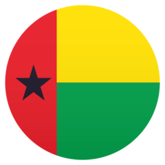 Wie Flagge: Guinea-Bissau Emoji auf Joypixels aussieht.