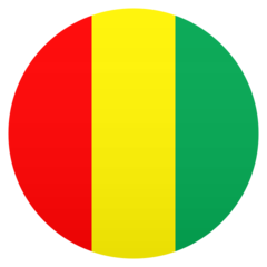 Hoe Vlag: Guinee emoji eruit ziet op Joypixels.