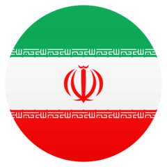 How Flag: Iran emoji looks on Joypixels.