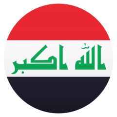 How Flag: Iraq emoji looks on Joypixels.