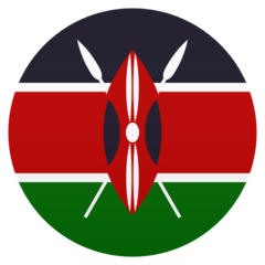 How Flag: Kenya emoji looks on Joypixels.