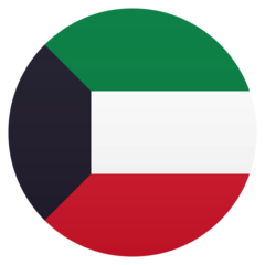 How Flag: Kuwait emoji looks on Joypixels.