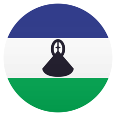 Hvordan Flagg: Lesotho emoji ser ut på Joypixels.