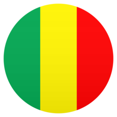 How Flag: Mali emoji looks on Joypixels.