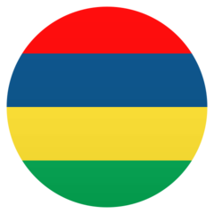 Hoe Vlag: Mauritius emoji eruit ziet op Joypixels.