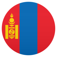 How Flag: Mongolia emoji looks on Joypixels.