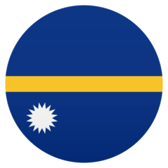 How Flag: Nauru emoji looks on Joypixels.