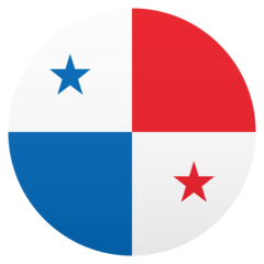 How Flag: Panama emoji looks on Joypixels.