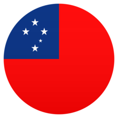 How Flag: Samoa emoji looks on Joypixels.