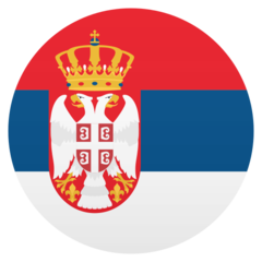 Come Bandiera: Serbia emoji appare su Joypixels.