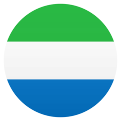 Bagaimana emoji Bendera: Sierra Leone kelihatan di Joypixels.