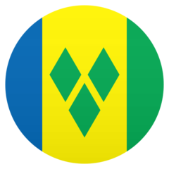 How Flag: St. Vincent & Grenadines emoji looks on Joypixels.