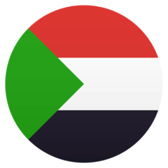 How Flag: Sudan emoji looks on Joypixels.