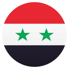 How Flag: Syria emoji looks on Joypixels.