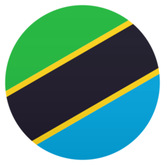 Hvordan Flag: Tanzania emoji ser ud på Joypixels.