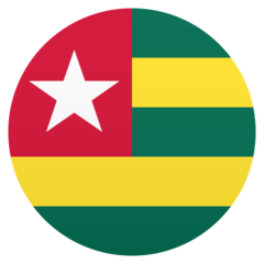 Hoe Vlag: Togo emoji eruit ziet op Joypixels.