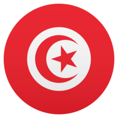 How Flag: Tunisia emoji looks on Joypixels.