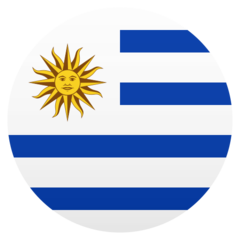 Cómo se ve el emoji Bandera: Uruguay en Joypixels.