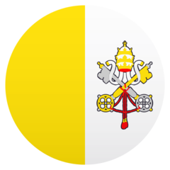 Como o emoji do Bandeira: Cidade do Vaticano é exibido no Joypixels.