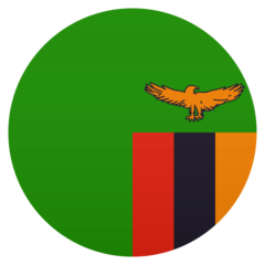 How Flag: Zambia emoji looks on Joypixels.