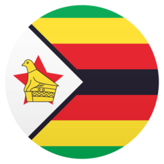 Come Bandiera: Zimbabwe emoji appare su Joypixels.