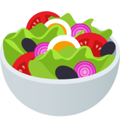 Hoe Groene salade emoji eruit ziet op Joypixels.