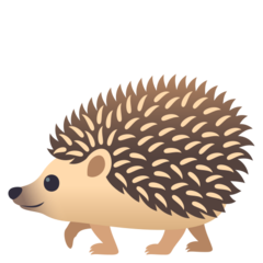 How Hedgehog emoji looks on Joypixels.