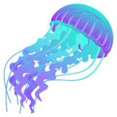 How Jellyfish emoji looks on Joypixels.