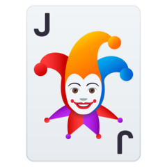 How Joker emoji looks on Joypixels.