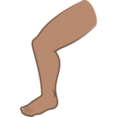 Leg: Medium Skin Tone Emoji 🦵🏽