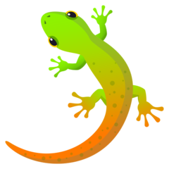 How Lizard emoji looks on Joypixels.