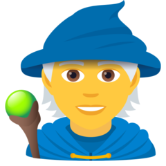 Hur Magiker emoji ser ut på Joypixels.